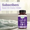 image:imageNested Naturals Luna MelatoninFree Sleep Supplement  NonHabit Forming Herbal Sleep Supplement Adult Bedtime Support Help Sleeping wChamomile Valerian LTheanine  60 Vegan CapsulesLuna