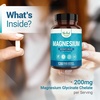 image:imageNested Naturals Magnesium Glycinate Chelate  200mg Chelated Magnesium Supplement for Muscle Cramps Relaxation amp Sleep Support  100 Albion TRACCS Buffered Magnesium Glycinate  120 Vegan Capsules120 Count Pack of 1