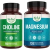 image:imageNested Naturals Choline Bitartrate 90 Vegan Capsules amp Magnesium Glycinate Chelate 120 Vegan Capsules