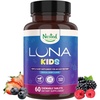 image:imageNested Naturals Luna MelatoninFree Sleep Supplement  NonHabit Forming Herbal Sleep Supplement Adult Bedtime Support Help Sleeping wChamomile Valerian LTheanine  60 Vegan CapsulesKids