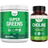 image:imageNested Naturals Super Greens Daily Superfood Powder Original 30 Servings amp Choline Bitartrate 90 Capsules